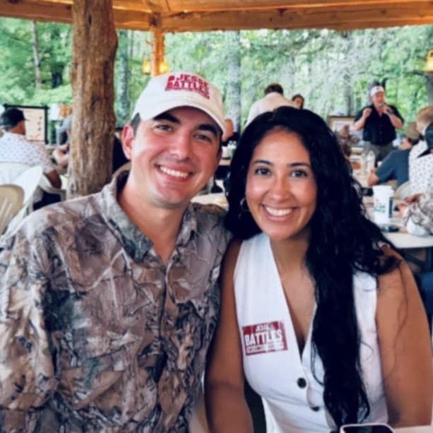 Jesse and Melissa Battles at a campaign event